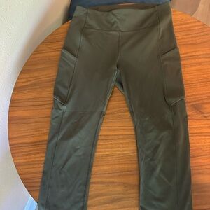Olive Green Athletic Leggings